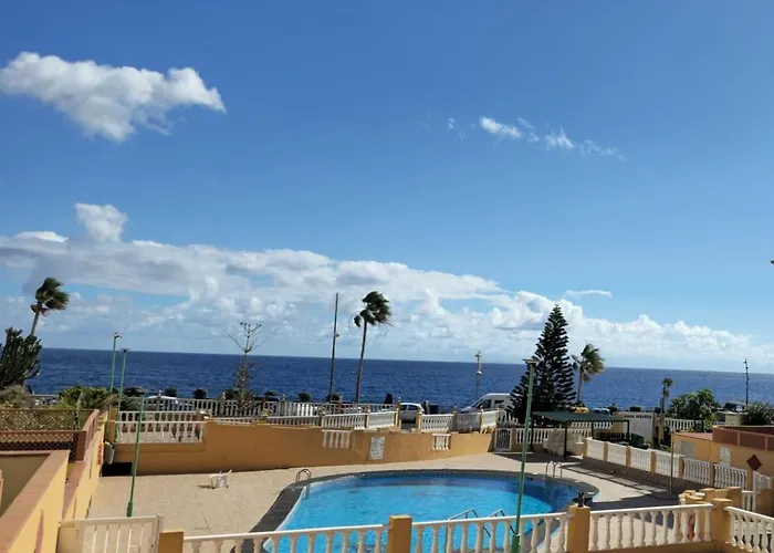 Paradise Caletillas Beachfront Duplex With Pool & Parking Lägenhet Candelaria